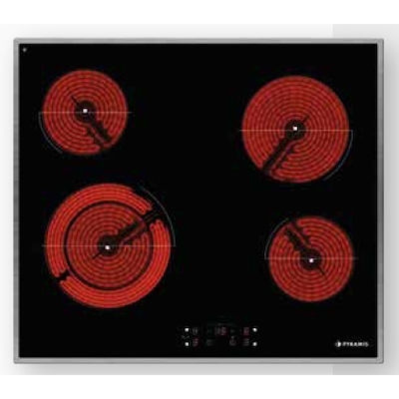 PYRAMIS PHC61510IFB Κεραμική Εστία Αφής Με Ανοξείδωτο Πλαίσιο 60cm Κωδικός: 174020060